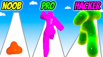 Jellyman Dash 3D - NOOB vs PRO vs HACKER