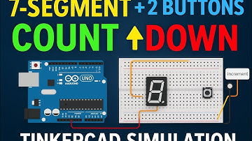 Arduino 7-Segment Counter | Count UP & DOWN with Push Buttons | Tinkercad Simulation