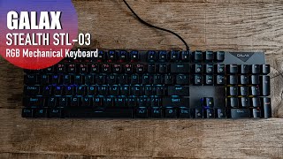 Galax Stealth STL03 Mechanical Keyboard - Budget + Customise RGB without software! screenshot 5