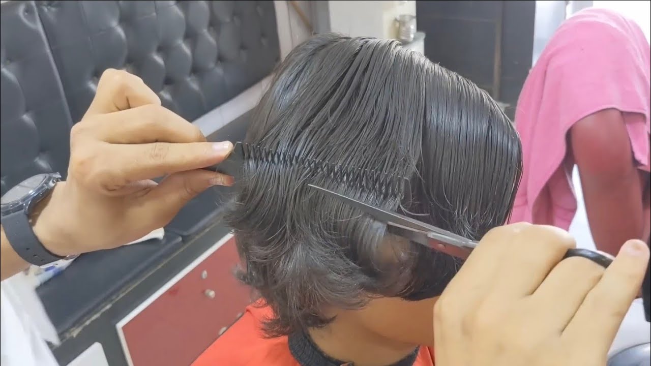 Long Haircut Transformation With Scissors 