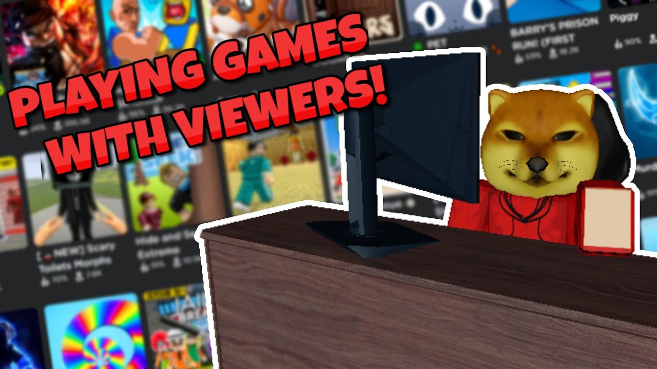 PLAYING YOUR ROBLOX GAME REQUESTS! LIVE! - YouTube