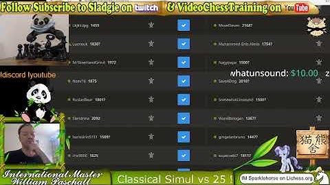 IM Sladgie Sunday Classical Simul vs 25 ! on lichess.org