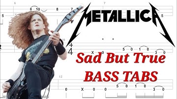 Metallica - Sad But True BASS TABS | Cover | Tutorial | Lesson