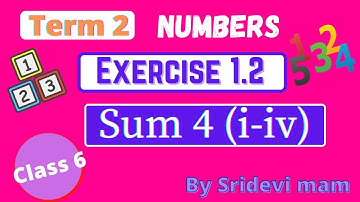 6th maths tamil Term 2 Chapter 1 ( Numbers ) exercise 1.2 sum 4 i iv TN samacheer class 6 maths ex