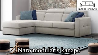 Kanapéágy mindennapos alvásra | Naro moduláris kanapé - YouTube