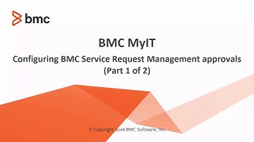 BMC MyIT: How to Configure SRM approvals in MyIT Part 1