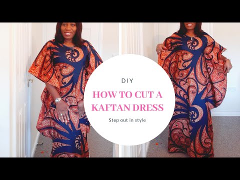 Caftan style dress / kurti dress: Simple wash to cut a keyhole Kaftan dress| #easytutorial
