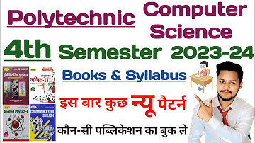 Syllabus - Computer Science Engineering - Polytechnic 4th Semester - Bteup Board 2023-24