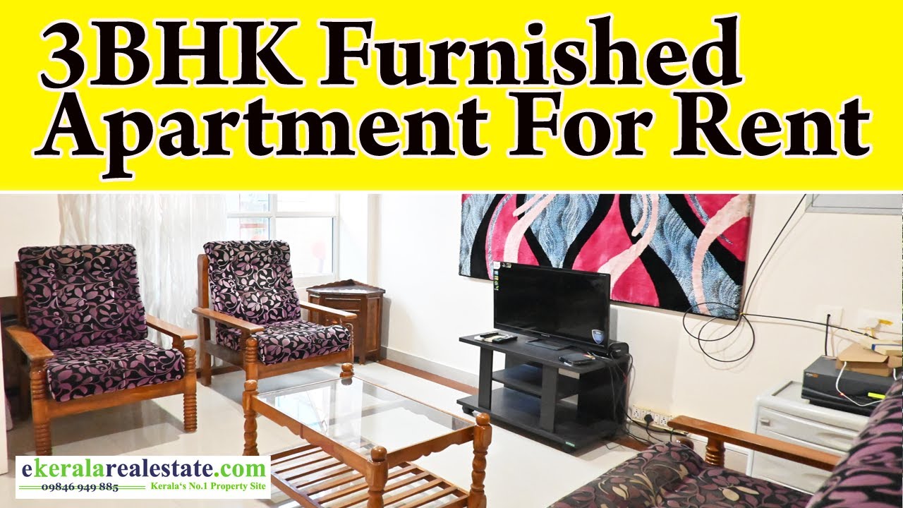 3BHK Furnished Apartment For Rent at Sreekariyam Trivandrum