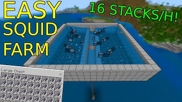 EASY SQUID FARM in Minecraft bedrock 1.19 (l/bedrock/mcpe/ps4/xbox)
