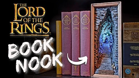 I Made a Mines of Moria Book Nook!