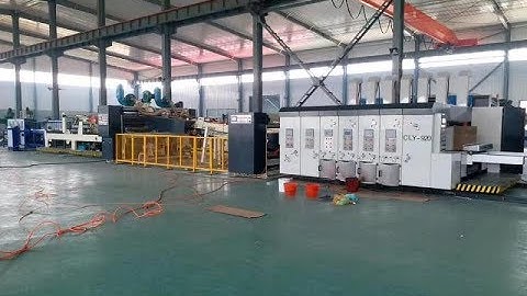 flexo printing slotting rotary die cutting with folder glue inline