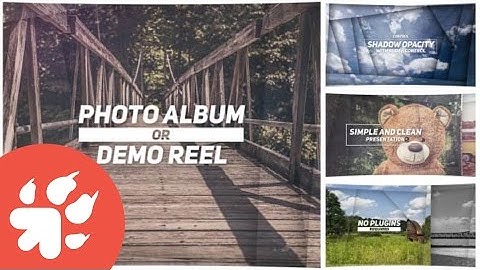 Typo Parallax Slideshow | After Effects template