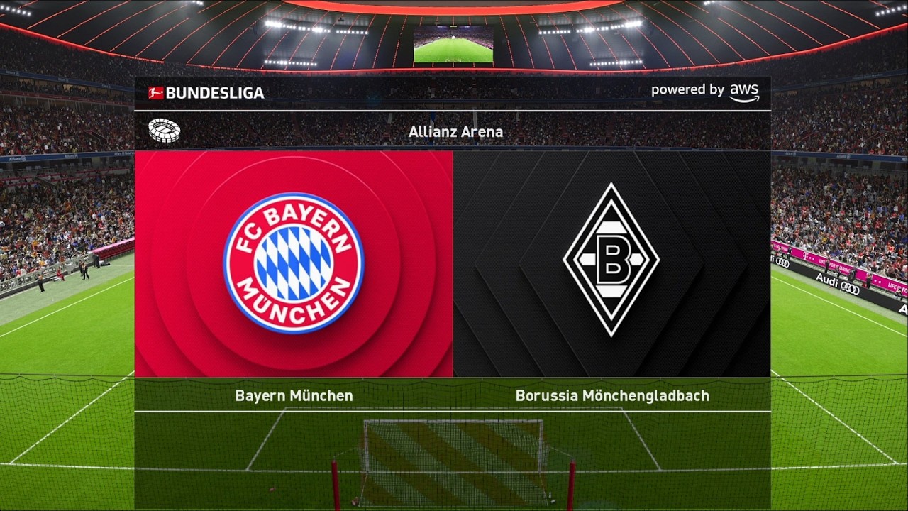Bayern Munich vs Borussia Mönchengladbach | Allianz Arena | 2025-26 Bundesliga | PES 2021