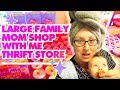 Large Family Mom Shop with Me Thrift Store | + Sharp Shopper Discount Grocery Outlet Haul