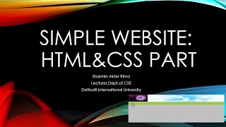 How to create a simple website using HTML & CSS || Step by step Website Bangla Tutorial -Part:3