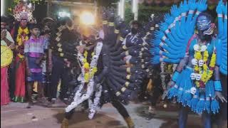 மிரளவைக்கும் தசரா காளியின் ஆவேச ஆட்டம்-Dasara Kali Aattam-Kali Alaippu Thappattai-Thappu Melam