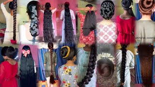 Ravina have incredible HAIR length - mind blowing 🤯 THICKNESS’ Very longHair Braid Bun ponytail