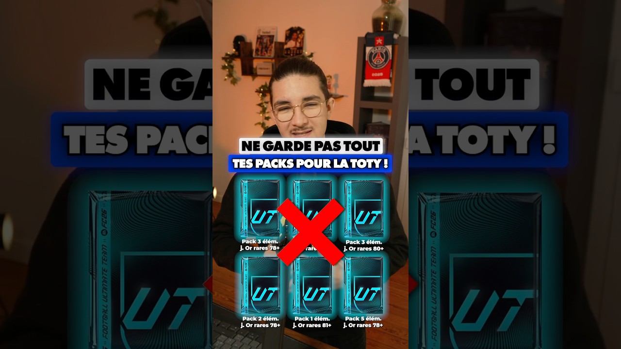 🚨⚠️Ne garde pas tout tes packs pour la TOTY !⚠️🚨