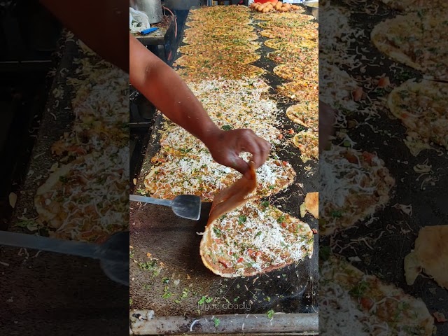 Pizza dosa, Hyderabad street food, India #royal #hyderabad #street #reels  #food #foodie #foodporn class=