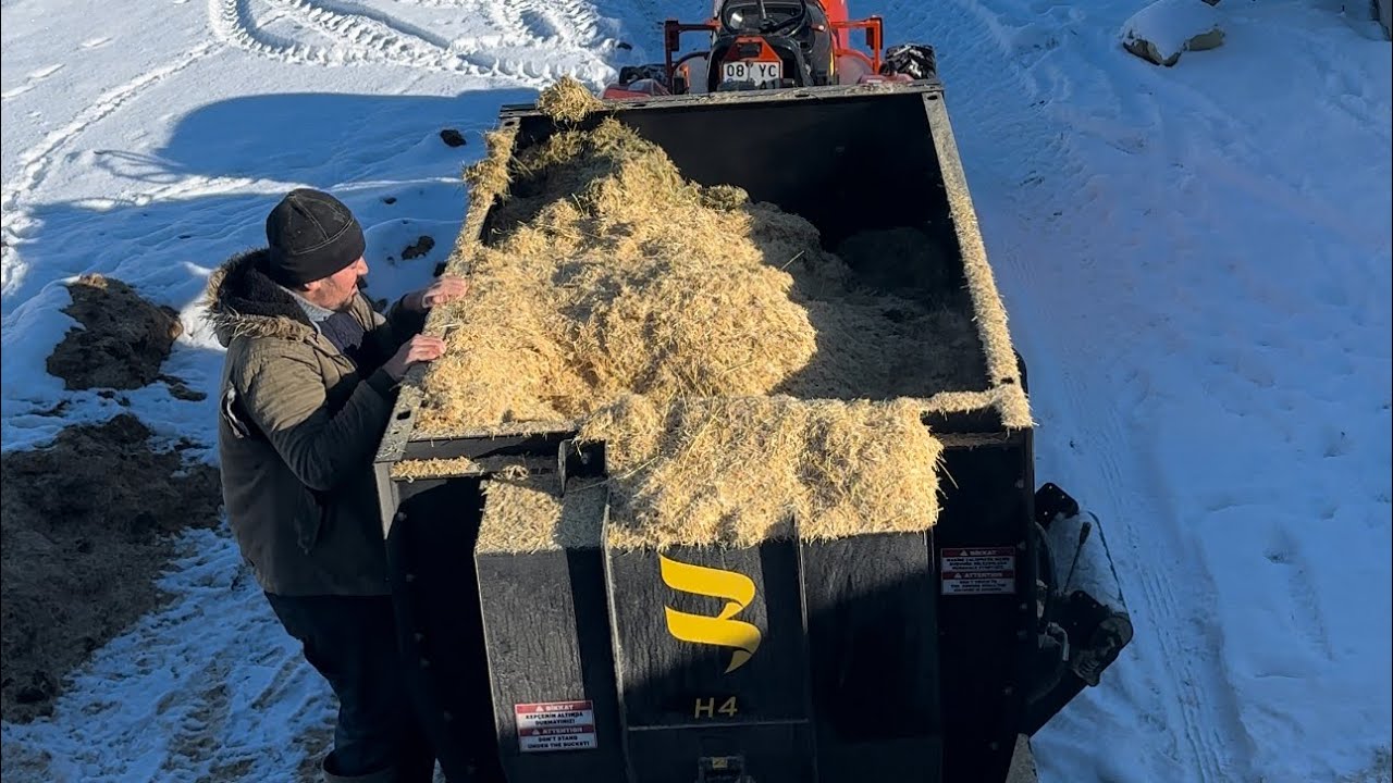 Çelikel yem karma makinası ~Koyunlar için yem rasyonu    ~ feed mixing machine