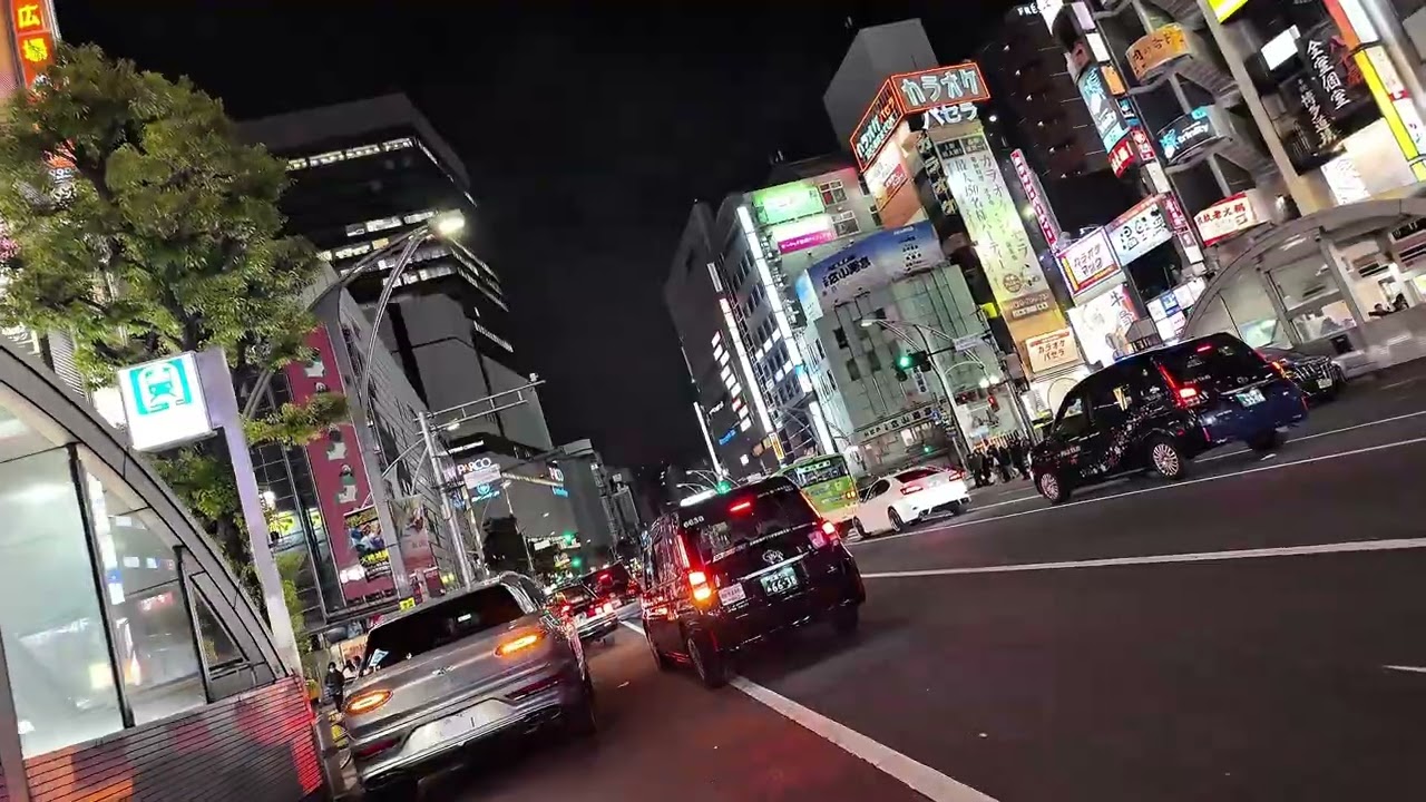 Cycling Through Tokyo at Night