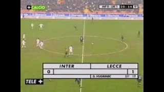 Lo storico gol di Davor Vugrinec in Inter-LECCE 0 a 1 del 12 novembre 2000 Resimi