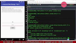 Insecure data storage in Applications penetration testing