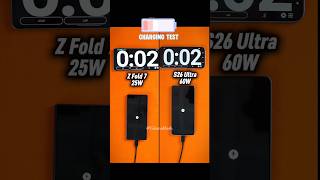 Samsung S26 Ultra Vs Z Fold 7 Charging Speed Test