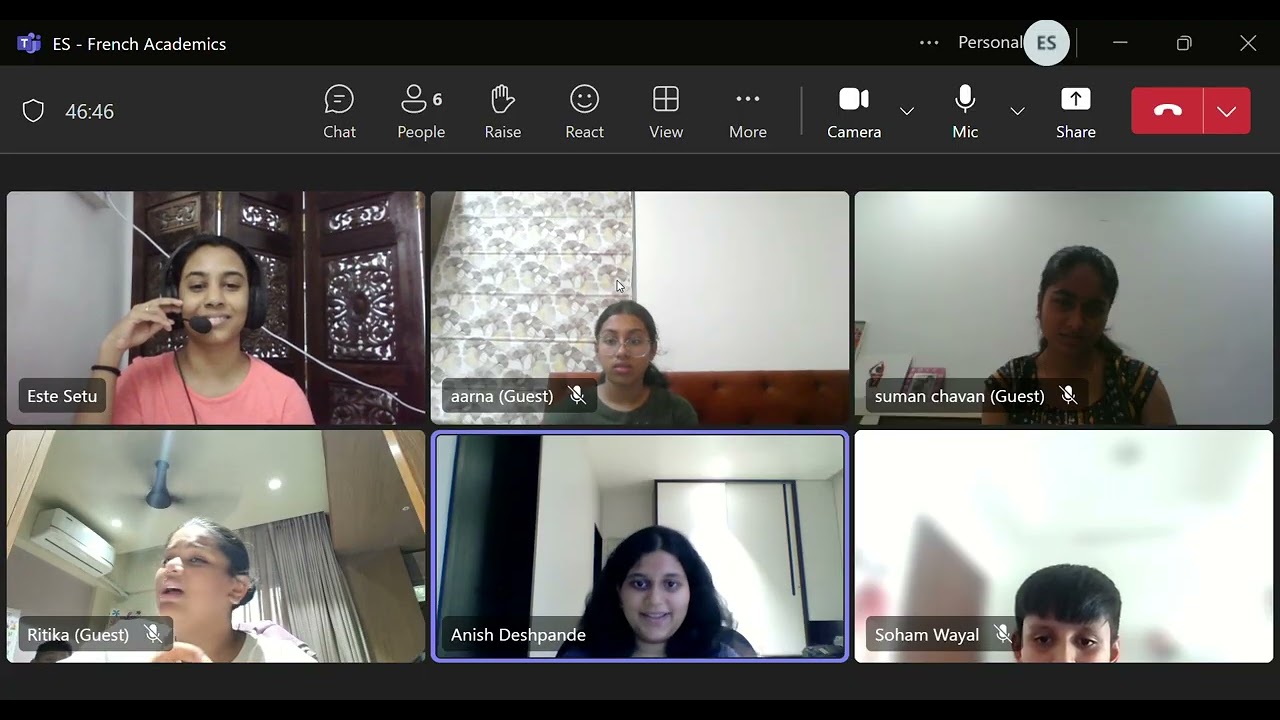 Este Setu - French Academic Online Class