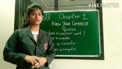 Class 3 Computer  Chapter 1 (part 2) KNOW YOUR COMPUTER St Joseph Sr Sec School pipariya