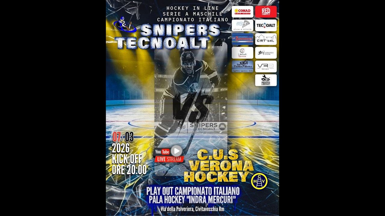 SNIPERS TECNOALT VS CUS VERONA HOCKEY
