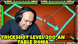 TRICKSHOT LEVEL 200 AN TABLE ROMA ONLY 🙀 8 BALL POOL - MINICLIP