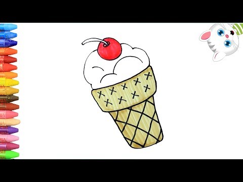 Как нарисовать мороженое с MiMi | Раскраски детей HD | Рисование и окраска