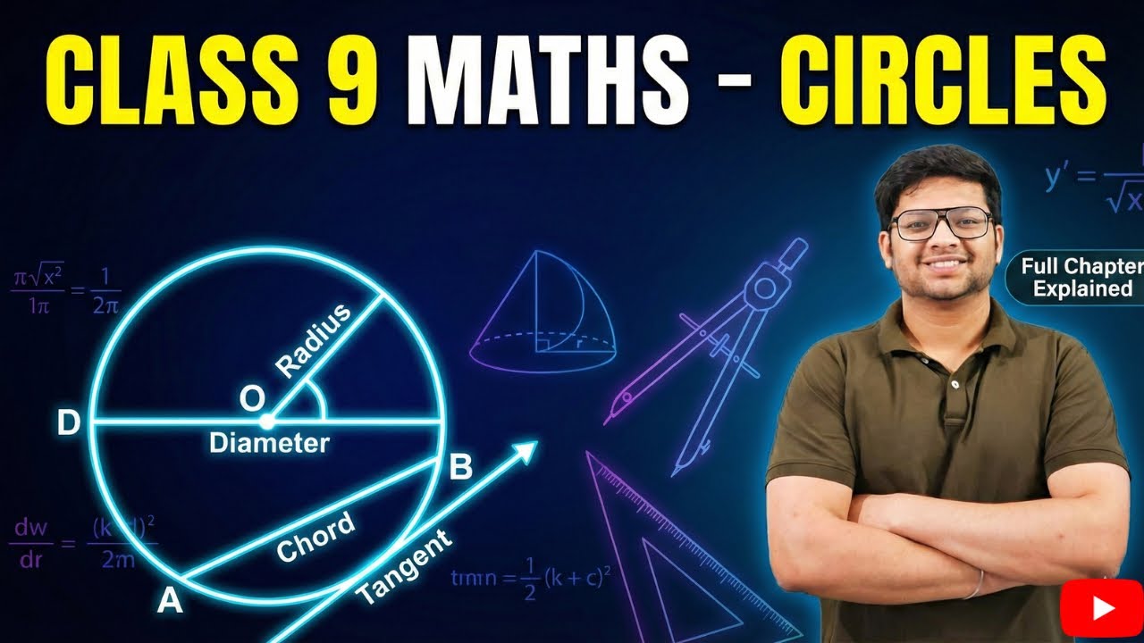 Class 9 Maths | Circle Chapter Full Explanation in 2 Hours 🔥 | All ...