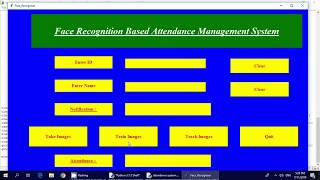 Attendance Management System using Face Recognition in python part-4