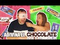 Adivina el CHOCOLATE challenge ! A ciegas ! Blindfolded chocolate food challenge !