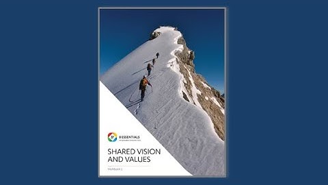 Shared Vison & Values: The 8 Essentials of High Performing Teams