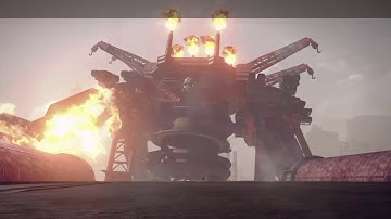 NieR:Automata - 9S saves 2B from GOLIATH attack