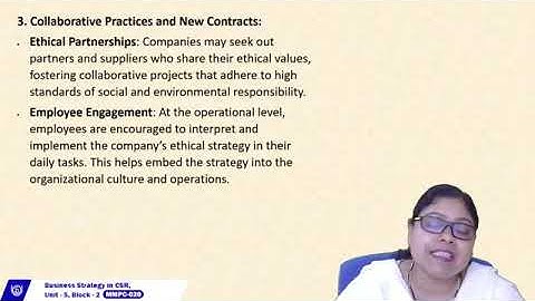6. Business strategy in CSR - Business ethics and CSR MMPC - 020 (Part- 16)