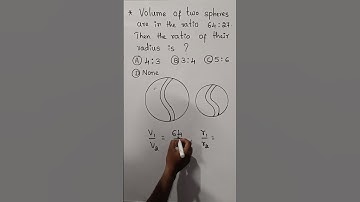 Ratio of volume of two spheres
