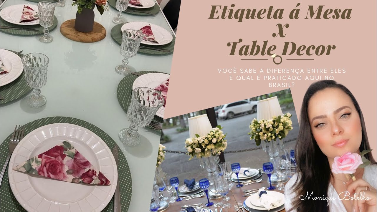 Qual a diferença entre table Decor e mesa posta?