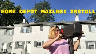 Home Depot Mailbox Install