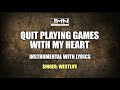 Quit playing games with my heart  instrumental by westlife  jmn instrumental