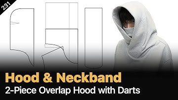 2-delige capuchon met voorband + nekband | Hoe maak je een patroon voor een capuchon?