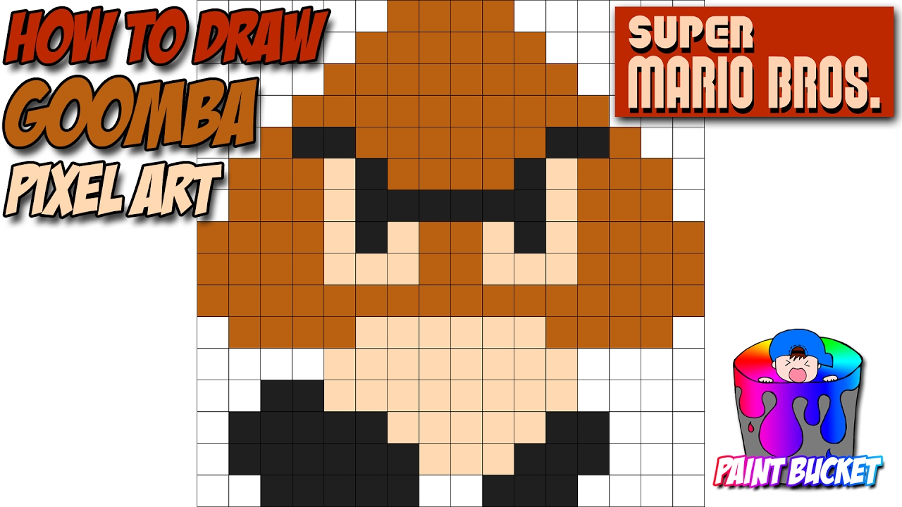 Featured image of post Mario Pixel Art Grid Goomba