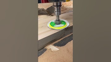 Live edge Slab Sanding  with CNCSandingtools Floating Sanding head attachment