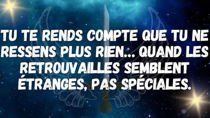 Tu te rends compte que tu ne ressens plus rien… quand les retrouvailles semblent étranges, pas spéci