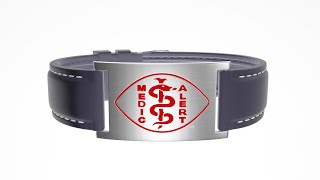 MedicAlert Flex Silicone 20mm Bracelet