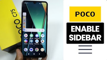How to Enable Side Bar in Any Poco Phone - Setup Side Bar